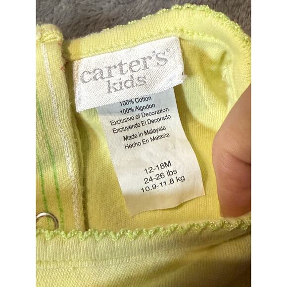 Vintage Retro Carter’s 100% Cotton Tank Top Baby Girl Bodysuits Embroidery - Picture 3 of 11